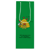 Sac Cadeau Pour Bouteille Caricature de Noël Bee Funny Holiday (Devant)