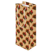 Sac Cadeau Pour Bouteille Caricature mignonne Turquie (Dos Angle)