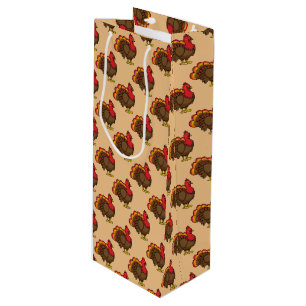 Sac Cadeau Pour Bouteille Caricature mignonne Turquie