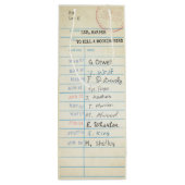 Sac Cadeau Pour Bouteille Carte de bibliothèque vintage (Dos)