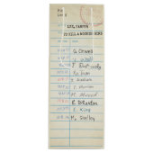 Sac Cadeau Pour Bouteille Carte de bibliothèque vintage (Devant)