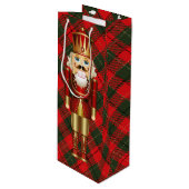Sac Cadeau Pour Bouteille Casse-noisette et grand Noël (Devant Angle)