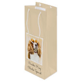 Sac Cadeau Pour Bouteille Cavalier King Charles Spaniel Peinture originale (Dos Angle)