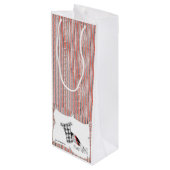 Sac Cadeau Pour Bouteille Célébration de Champagne (Dos Angle)