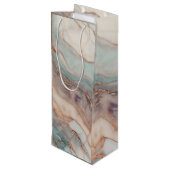 Sac Cadeau Pour Bouteille Céleste (Dos Angle)