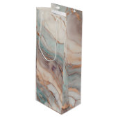 Sac Cadeau Pour Bouteille Céleste (Devant Angle)