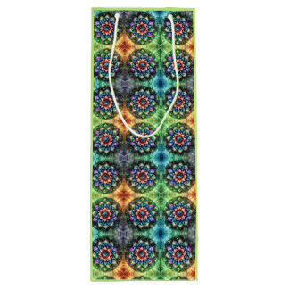 Sac Cadeau Pour Bouteille Celestial Neon Mandala Retro-Moderne