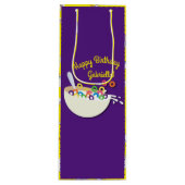 Sac Cadeau Pour Bouteille Cereal Bowl Slepover fête d'anniversaire (Devant)