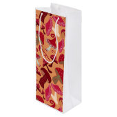 Sac Cadeau Pour Bouteille Champignons mignons (Dos Angle)