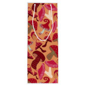 Sac Cadeau Pour Bouteille Champignons mignons (Dos)