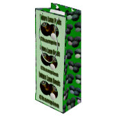 Sac Cadeau Pour Bouteille Champion du Futur Bowls de pelouse, (Dos Angle)