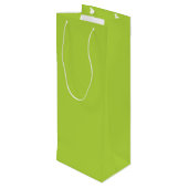 Sac Cadeau Pour Bouteille Chartreuse White Monogramme Mariage Merci (Dos Angle)