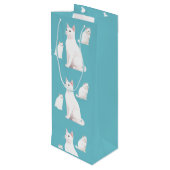 Sac Cadeau Pour Bouteille Chats durs (Dos Angle)