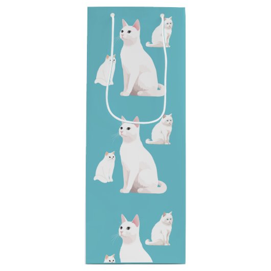 Sac Cadeau Pour Bouteille Chats durs (Devant)