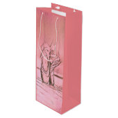 Sac Cadeau Pour Bouteille Chaussures de ballet rose Ballerina (Devant Angle)