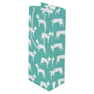 Sac Cadeau Pour Bouteille Chien de Boston Terrier Puppy