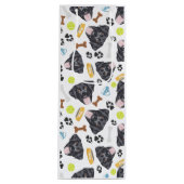 Sac Cadeau Pour Bouteille Chien de sourire Labrador noir (Devant)