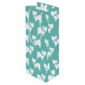 Sac Cadeau Pour Bouteille Chien papillon (Dos Angle)