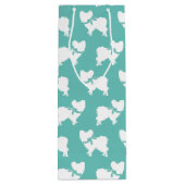 Sac Cadeau Pour Bouteille Chien papillon (Dos)