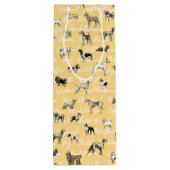 Sac Cadeau Pour Bouteille Chiens vintages (Dos)
