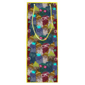 Sac Cadeau Pour Bouteille Chouette dans la couronne (Dos)