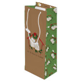 Sac Cadeau Pour Bouteille Chouette de Noël Be Accueil mignonne (Dos Angle)