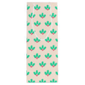 Sac Cadeau Pour Bouteille Christmas Holly Berry (Dos)