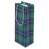 Sac Cadeau Pour Bouteille Christmas Tartan Clan Douglas Plaid Check (Devant Angle)