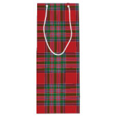 Sac Cadeau Pour Bouteille Christmas Tartan Clan MacBean Plaid Check (Dos)