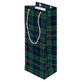 Sac Cadeau Pour Bouteille Christmas Tartan Clan Robertson Vérification de l' (Dos Angle)