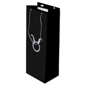 Sac Cadeau Pour Bouteille Chrome moderne comme Taurus signe Zodiac (Devant Angle)