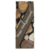 Sac Cadeau Pour Bouteille Cinquième anniversaire Mariage modifiable (Dos)