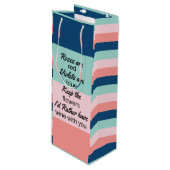 Sac Cadeau Pour Bouteille Citation drôle (Devant Angle)