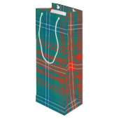 Sac Cadeau Pour Bouteille Clan Plaid moderne Wilson Parti Tartan (Dos Angle)