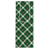 Sac Cadeau Pour Bouteille Classic Green Rouge Bleu Blanc Plaid Motif (Devant)