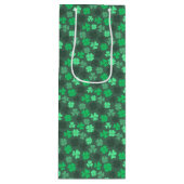 SAC CADEAU POUR BOUTEILLE CLOVER LEAVES ST PATRICK (Devant)