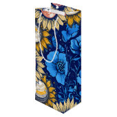 Sac Cadeau Pour Bouteille Cobalt Bloom  (Dos Angle)