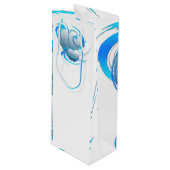 Sac Cadeau Pour Bouteille Coeurs de tourbillon (Devant Angle)
