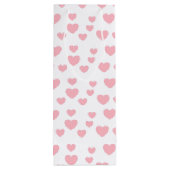 Sac Cadeau Pour Bouteille Coeurs roses (Dos)