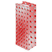 Sac Cadeau Pour Bouteille Coeurs volants (Dos Angle)