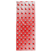 Sac Cadeau Pour Bouteille Coeurs volants (Dos)