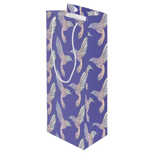 Sac Cadeau Pour Bouteille Colibri I (Dos Angle)