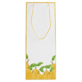 Sac Cadeau Pour Bouteille Collection Lemon Bloom (Dos)
