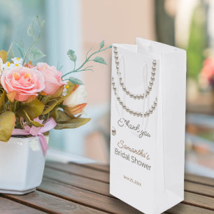 Sac Cadeau Pour Bouteille Collier de perles élégant pour Baby Shower