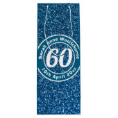 Sac Cadeau Pour Bouteille Commémoration de l'anniversaire avec le nom, l'âge (Dos)