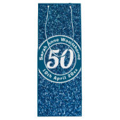 Sac Cadeau Pour Bouteille Commémoration de l'anniversaire avec le nom, l'âge (Dos)