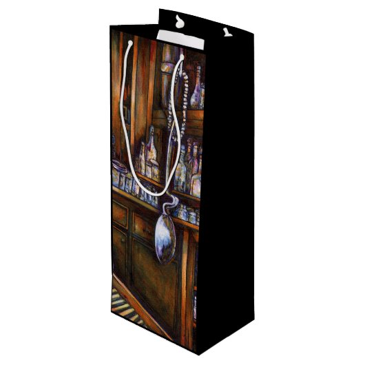 Sac Cadeau Pour Bouteille Compris implicitement (Dos Angle)