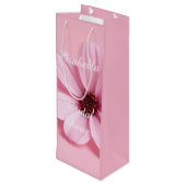 Sac Cadeau Pour Bouteille Conception de script de douche nuptiale florale Co (Dos Angle)