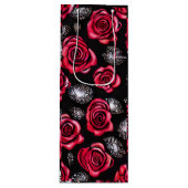 Sac Cadeau Pour Bouteille Conception des fleurs (Devant)
