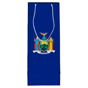 Sac Cadeau Pour Bouteille Conception du drapeau de l'État de New York